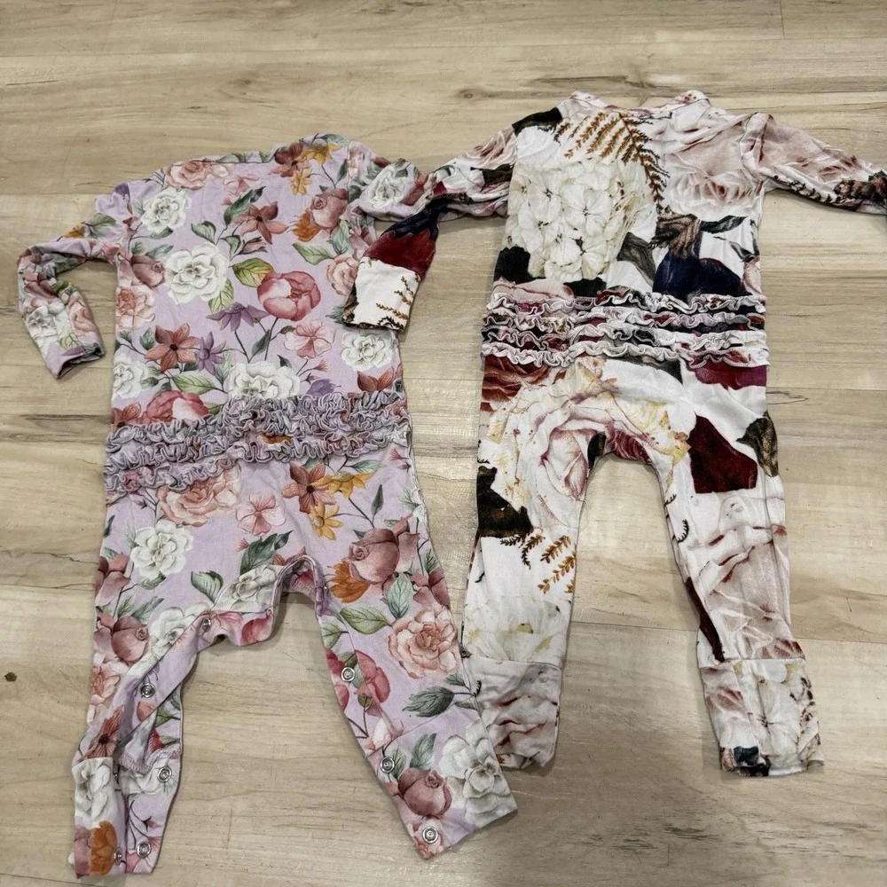 Baby Girls Posh And Peanut Bodysuit Floral Baby Size‎ 12-18 Months